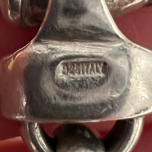 Cute hearts and rolo - Sterling silver 925 bracelet - 7" - Picture 4 of 4